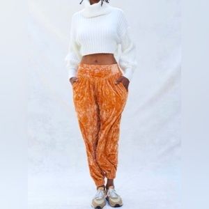 Urban Outfitters velvet harem pants.